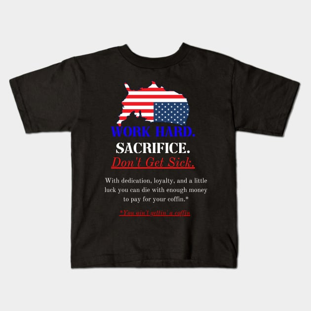 American Dream Remnant Kids T-Shirt by SeaWeed Borne